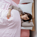 Coperta terapeutica originale - Coperta ponderata con rivestimento in cotone rosa per adulti