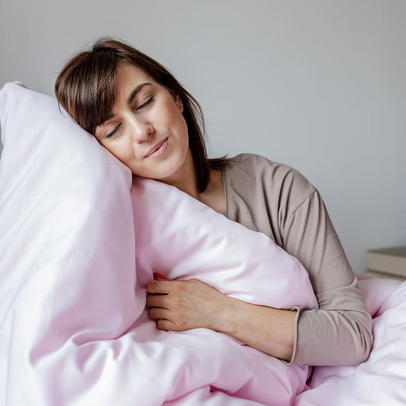 Coperta terapeutica originale - Coperta ponderata con rivestimento in cotone rosa per adulti