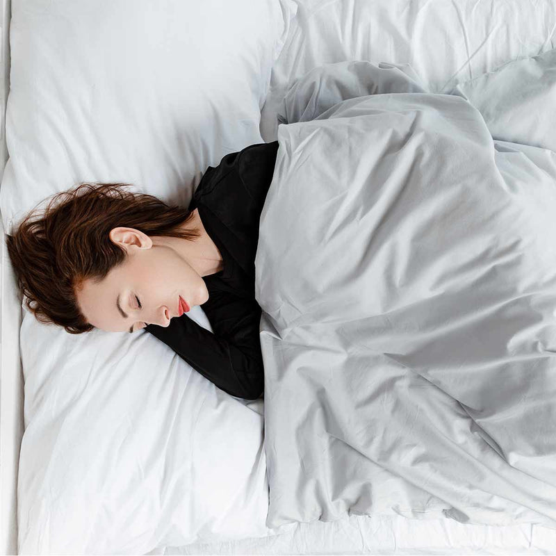 Coperta terapeutica originale - Coperta ponderata con rivestimento in cotone grigio chiaro per adulti