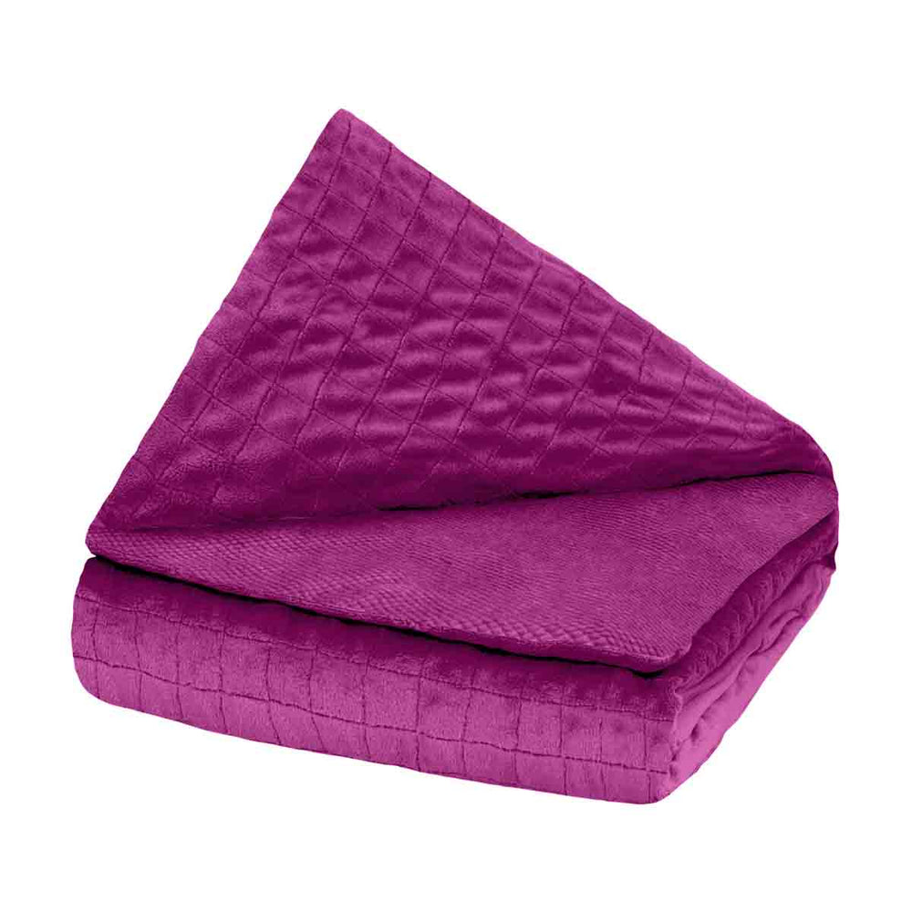 Coperta terapeutica originale - Coperta ponderata con rivestimento per 4 stagioni in viola per adulti
