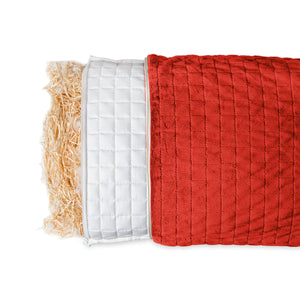 Cuscino benessere con fodera 4 stagioni Rosso per adulti