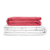 Coperta terapeutica originale - Coperta ponderata con rivestimento per 4 stagioni in rosa per adulti