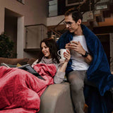 Coperta terapeutica originale - Coperta ponderata con rivestimento per 4 stagioni in rosa per adulti