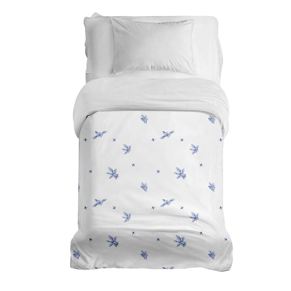 Coperta terapeutica originale - Rivestimento in cotone Fiore blu