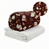 Coperta terapeutica originale - Magia Hedwig Coperta ponderata con rivestimento in cotone per bambini e adulti