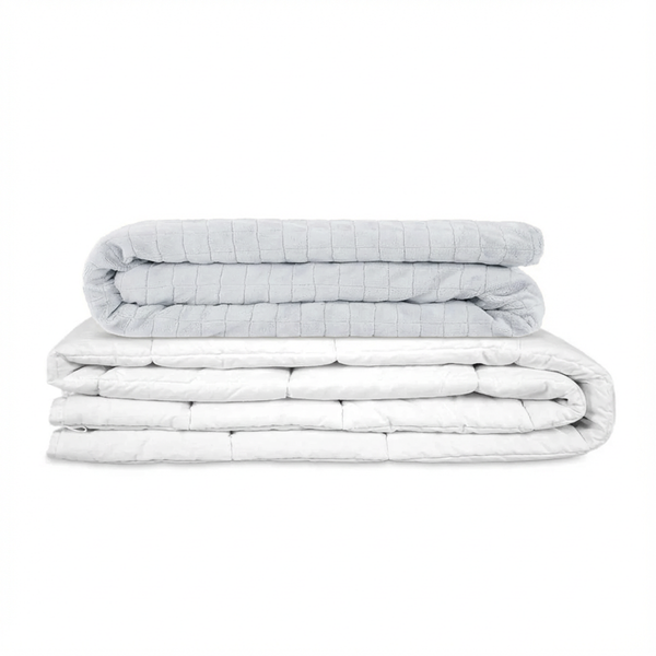 Coperta terapeutica originale - Coperta ponderata con rivestimento per 4 stagioni in verde abete per adulti