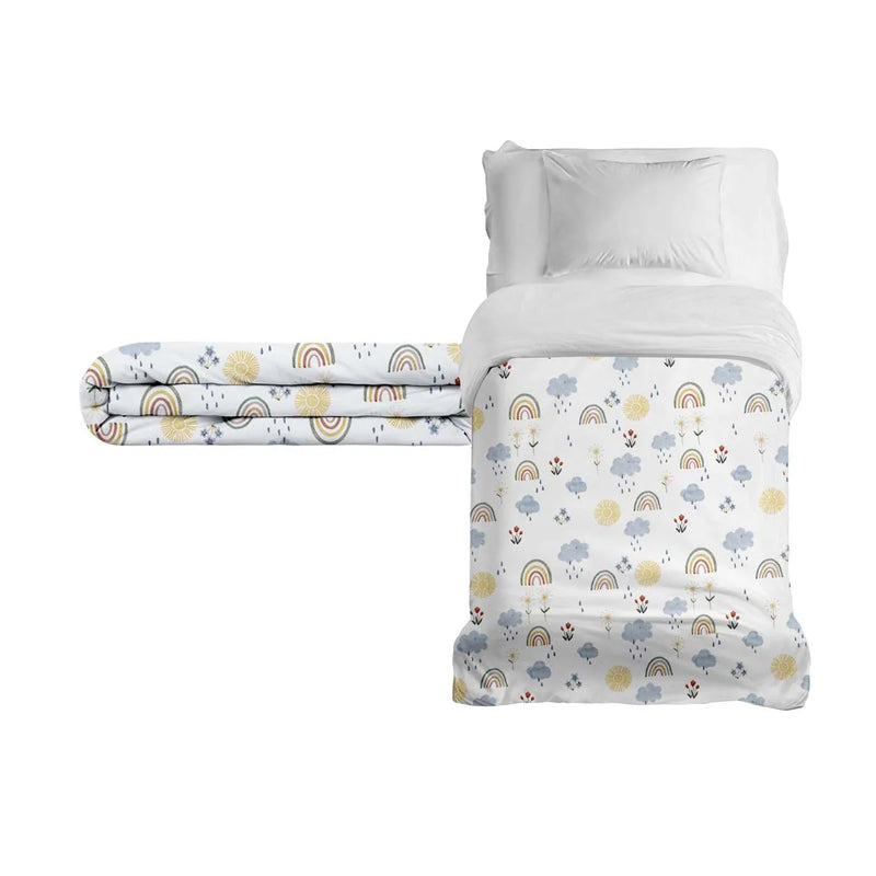 Coperta terapeutica originale - Coperta ponderata arcobaleno con rivestimento in cotone per bambini