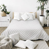 Coperta terapeutica originale - Rivestimento in cotone bianco con delicati quadretti