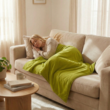 Coperta terapeutica originale - coperta ponderata con rivestimento in cotone color kaki per adulti