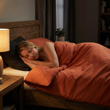 Coperta terapeutica originale - Coperta ponderata con rivestimento in cotone color ruggine per adulti