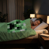 Coperta terapeutica originale - Coperta ponderata Minecraft Creeper con rivestimento in cotone per bambini e adulti