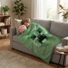 Coperta terapeutica originale - Coperta ponderata Minecraft Creeper con rivestimento in cotone per bambini e adulti