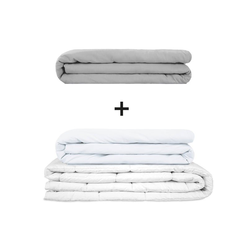 Coperta terapeutica originale - Set di coperte ponderate per adulti incluso 2 coperture a scelta
