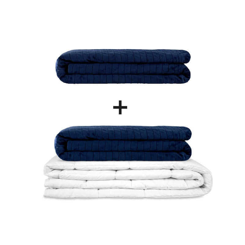 Coperta terapeutica originale - Set di coperte ponderate per adulti incluso 2 coperture a scelta
