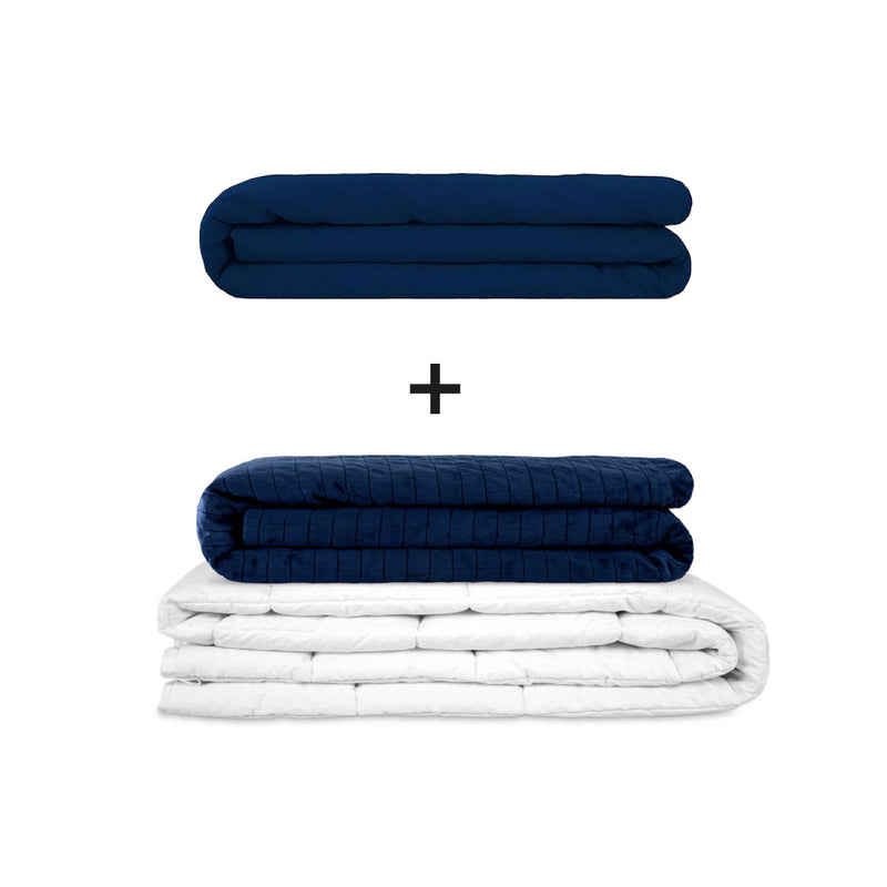 Coperta terapeutica originale - Set di coperte ponderate per adulti incluso 2 coperture a scelta