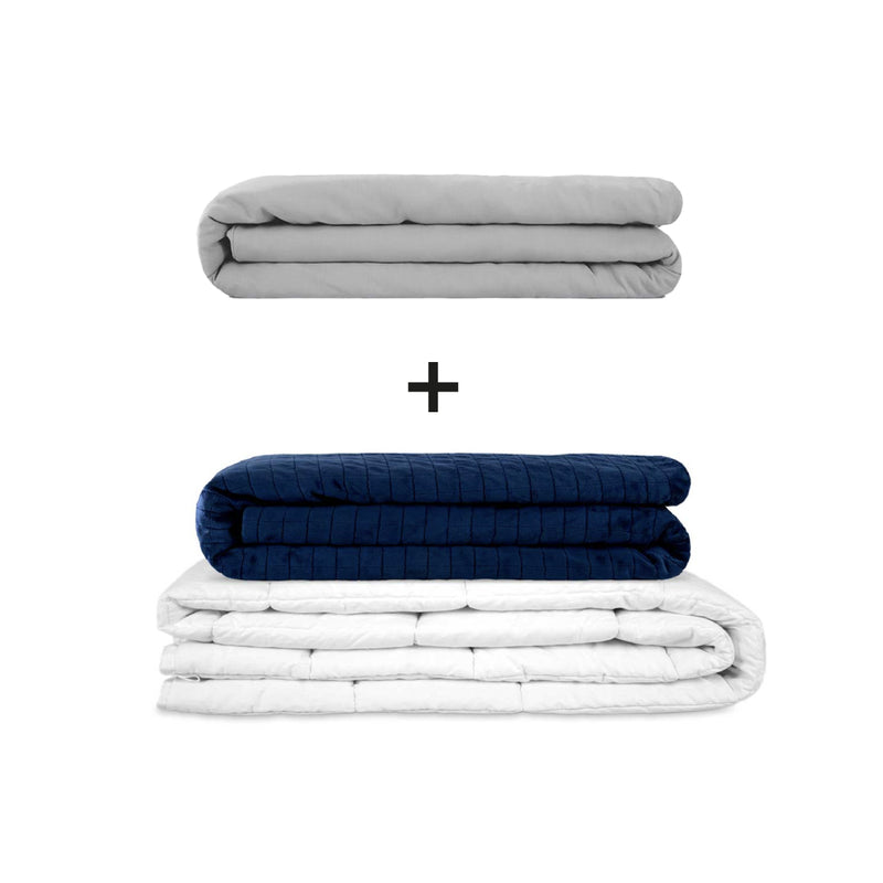 Coperta terapeutica originale - Set di coperte ponderate per adulti incluso 2 coperture a scelta