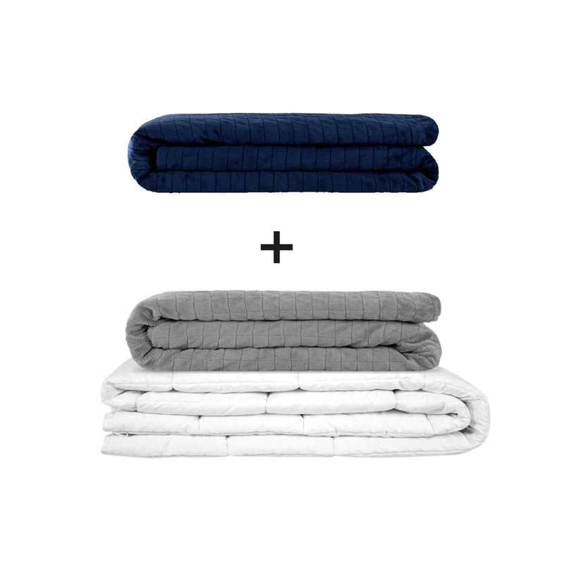 Coperta terapeutica originale - Set di coperte ponderate per adulti incluso 2 coperture a scelta