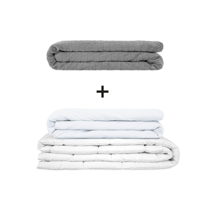 Coperta terapeutica originale - Set di coperte ponderate per adulti incluso 2 coperture a scelta