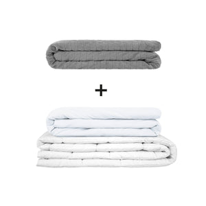 Coperta terapeutica originale - Set di coperte ponderate per adulti incluso 2 coperture a scelta