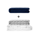 Coperta terapeutica originale - Set di coperte ponderate per adulti incluso 2 coperture a scelta