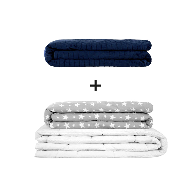 Coperta terapeutica originale - Set di coperte ponderate per adulti incluso 2 coperture a scelta