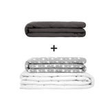 Coperta terapeutica originale - Set di coperte ponderate per adulti incluso 2 coperture a scelta