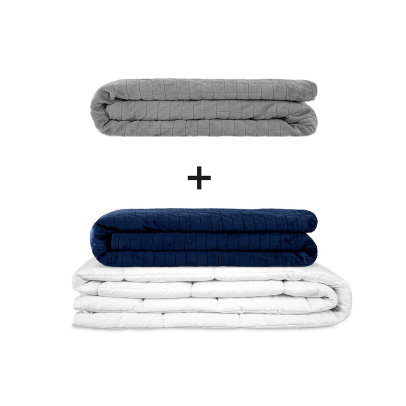 Coperta terapeutica originale - Set di coperte ponderate per adulti incluso 2 coperture a scelta