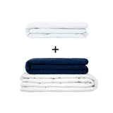 Coperta terapeutica originale - Set di coperte ponderate per adulti incluso 2 coperture a scelta