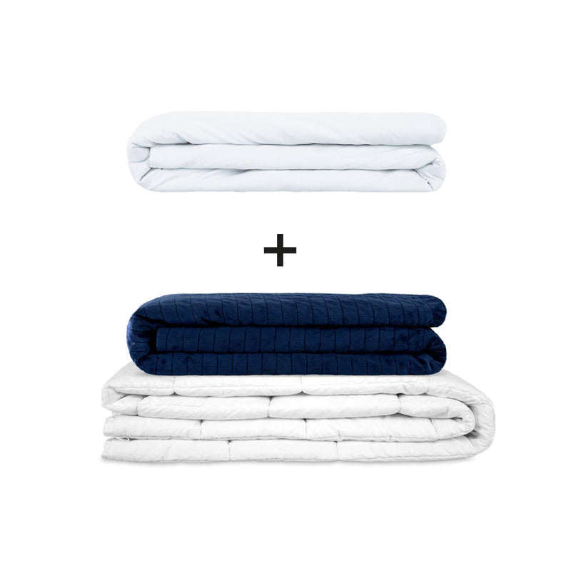 Coperta terapeutica originale - Set di coperte ponderate per adulti incluso 2 coperture a scelta