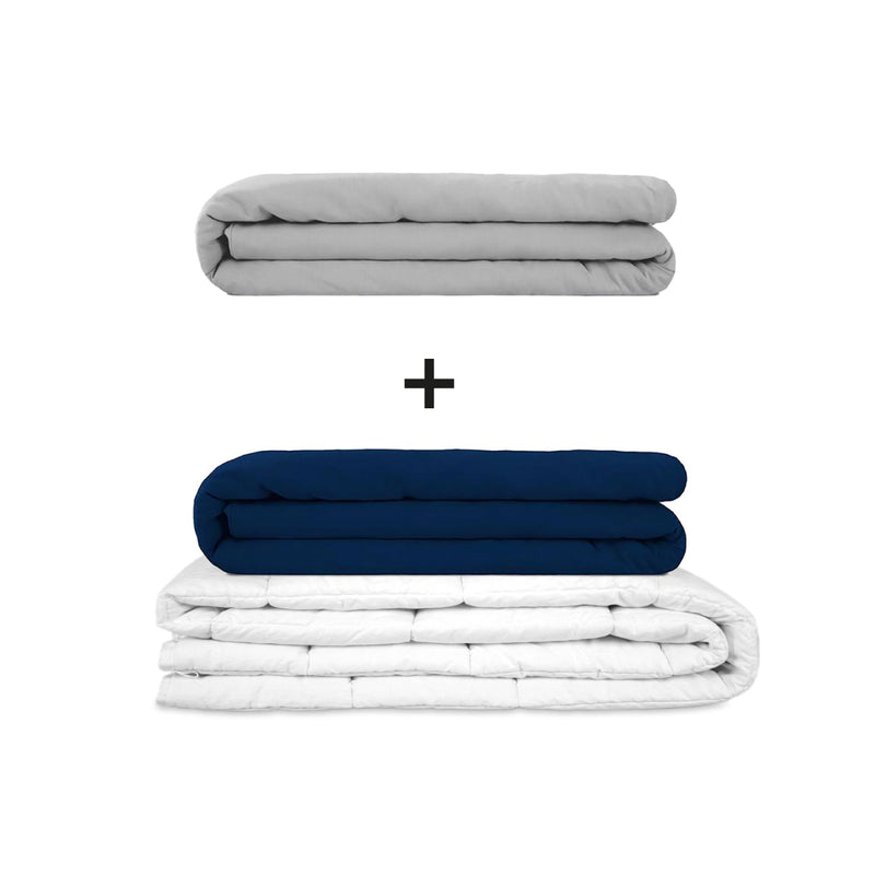 Coperta terapeutica originale - Set di coperte ponderate per adulti incluso 2 coperture a scelta