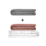Coperta terapeutica originale - Set di coperte ponderate per adulti incluso 2 coperture a scelta