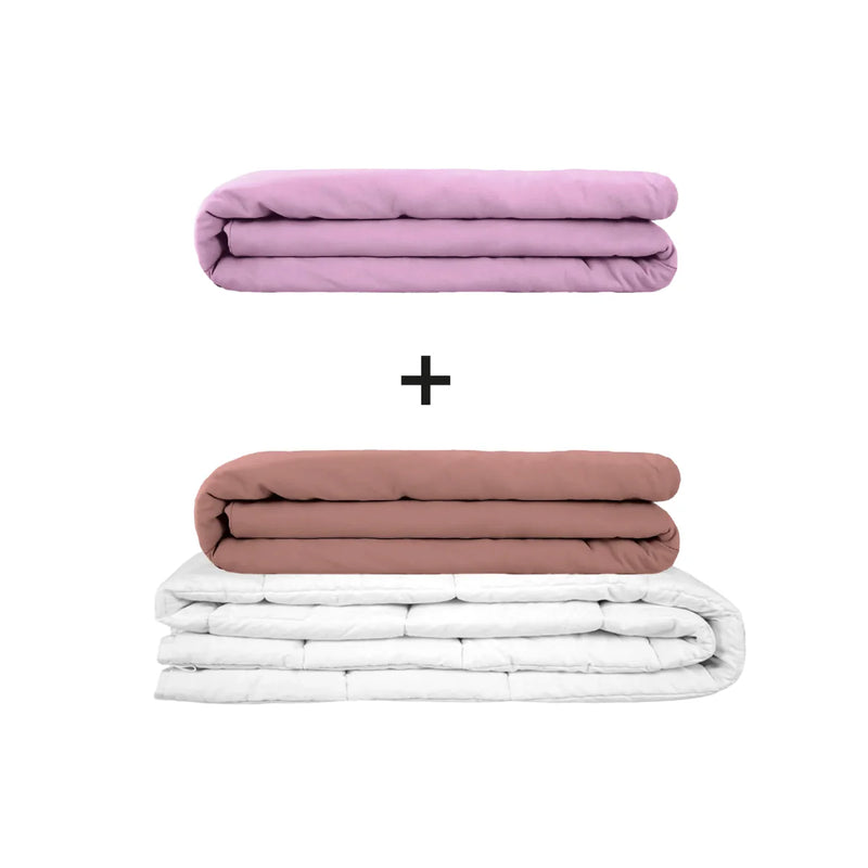 Coperta terapeutica originale - Set di coperte ponderate per adulti incluso 2 coperture a scelta