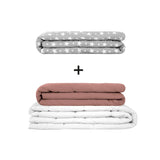 Coperta terapeutica originale - Set di coperte ponderate per adulti incluso 2 coperture a scelta