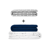 Coperta terapeutica originale - Set di coperte ponderate per adulti incluso 2 coperture a scelta