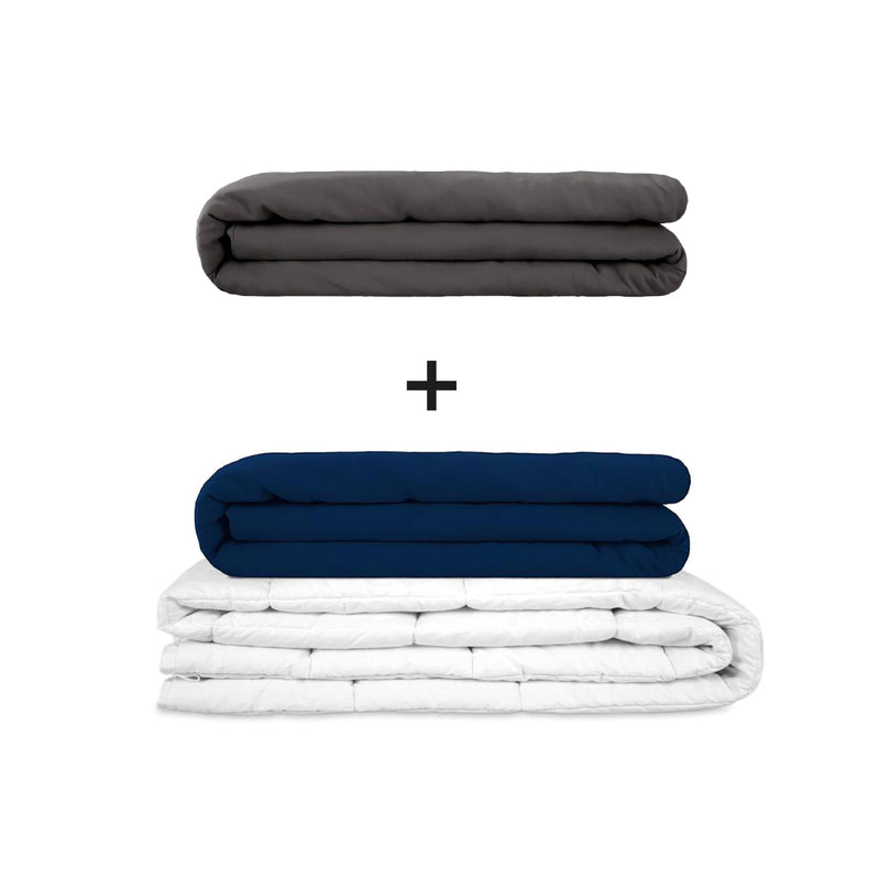 Coperta terapeutica originale - Set di coperte ponderate per adulti incluso 2 coperture a scelta