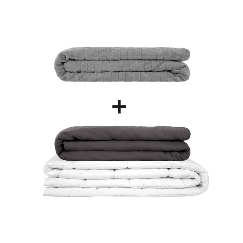 Coperta terapeutica originale - Set di coperte ponderate per adulti incluso 2 coperture a scelta