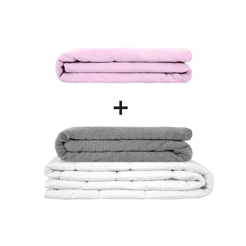 Coperta terapeutica originale - Set di coperte ponderate per adulti incluso 2 coperture a scelta