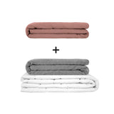 Coperta terapeutica originale - Set di coperte ponderate per adulti incluso 2 coperture a scelta