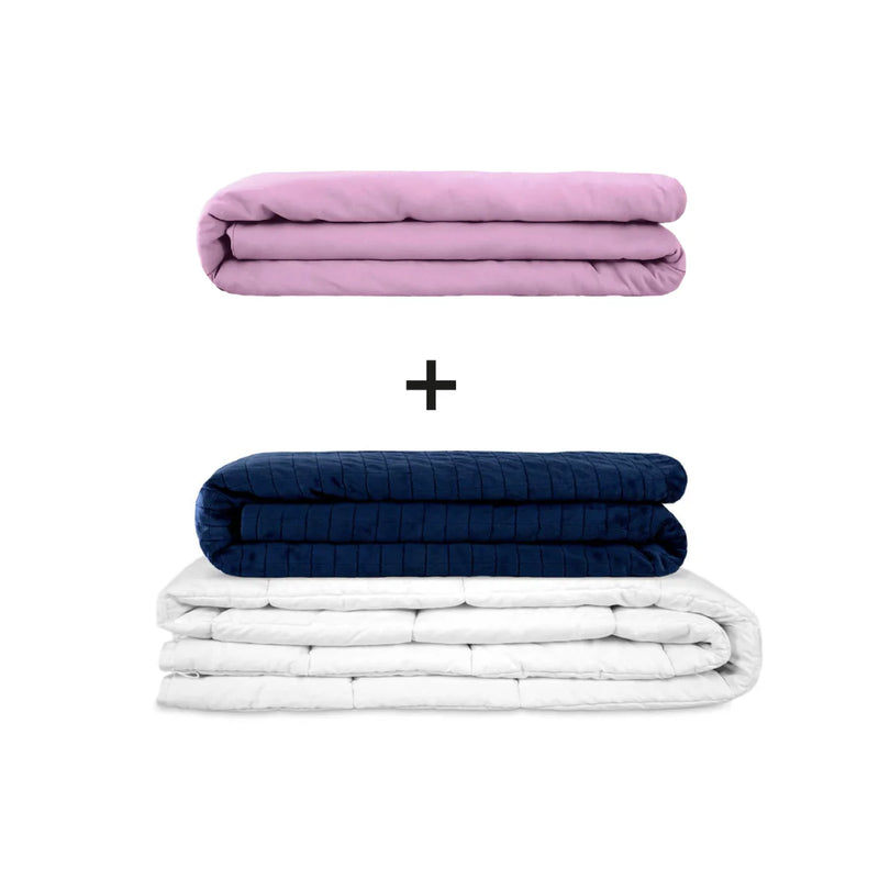 Coperta terapeutica originale - Set di coperte ponderate per adulti incluso 2 coperture a scelta