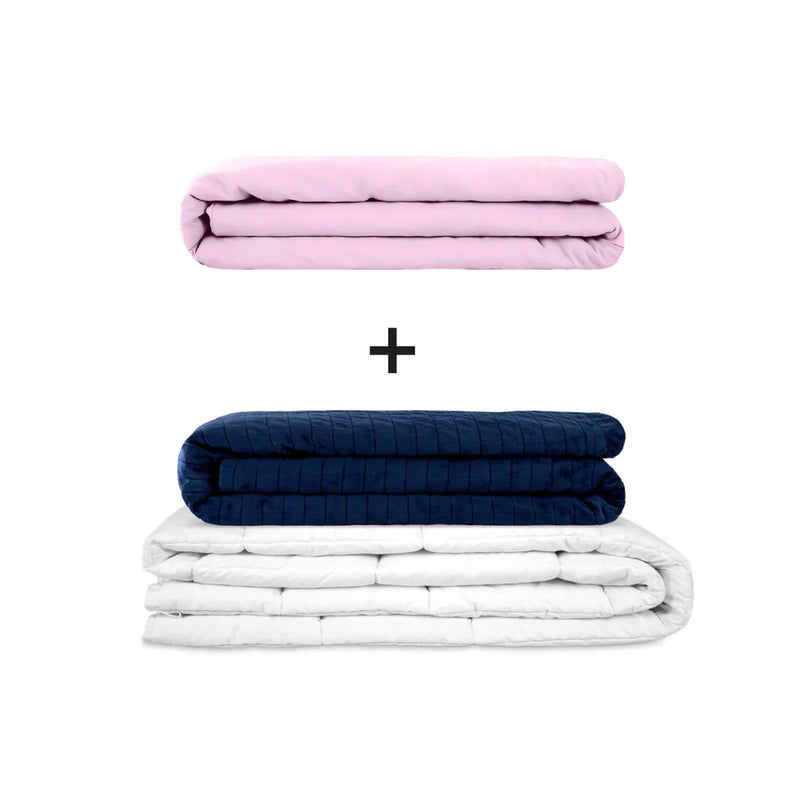 Coperta terapeutica originale - Set di coperte ponderate per adulti incluso 2 coperture a scelta