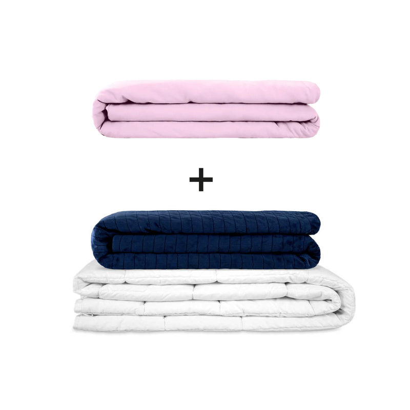 Coperta terapeutica originale - Set di coperte ponderate per adulti incluso 2 coperture a scelta