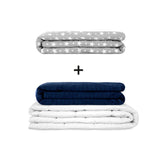 Coperta terapeutica originale - Set di coperte ponderate per adulti incluso 2 coperture a scelta