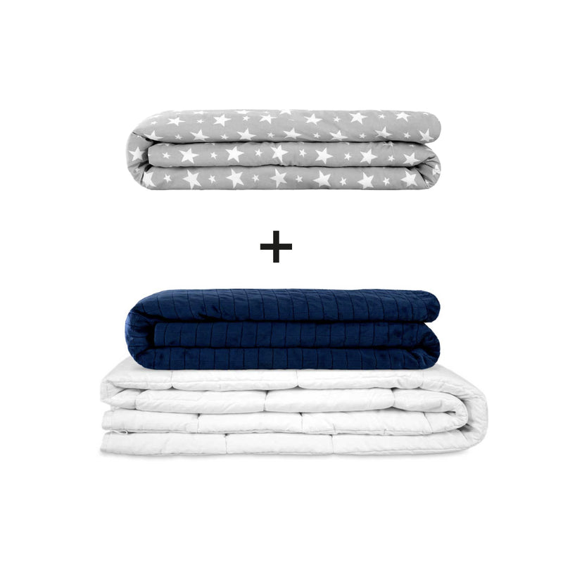 Coperta terapeutica originale - Set di coperte ponderate per adulti incluso 2 coperture a scelta