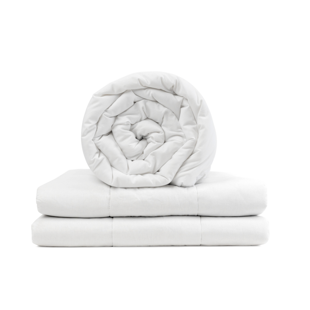 Coperta Terapeutica Originale - Coperta Pesata con Fodera in Cotone Bianco per Bambini