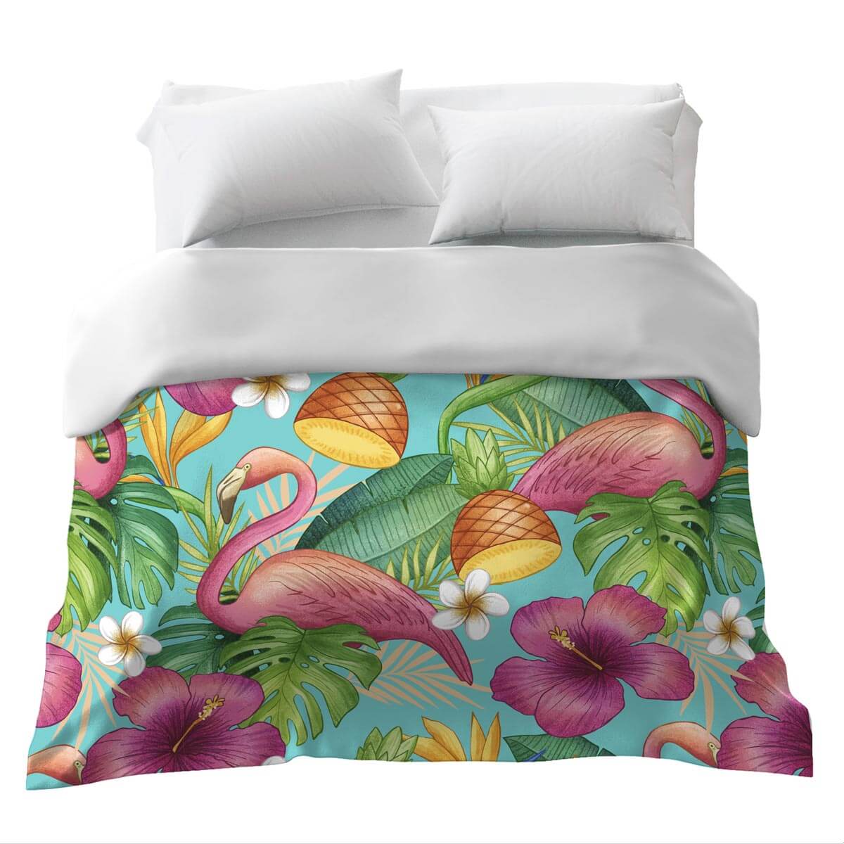 Coperta terapeutica originale - Rivestimento in cotone fenicotteri