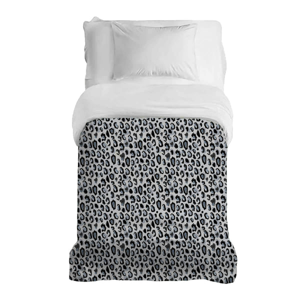 Coperta terapeutica originale - Rivestimento in cotone nero bianco motivo leopardato