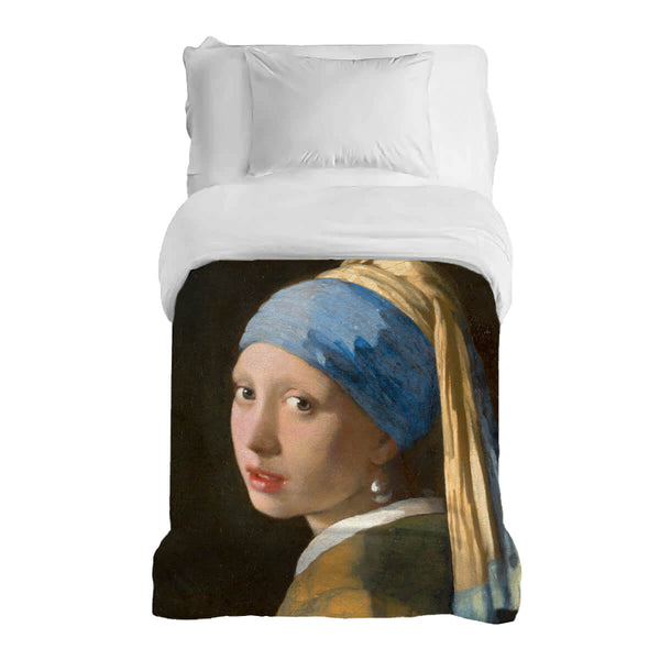 Coperta terapeutica originale - Rivestimento in cotone La ragazza con l'orecchino di perla