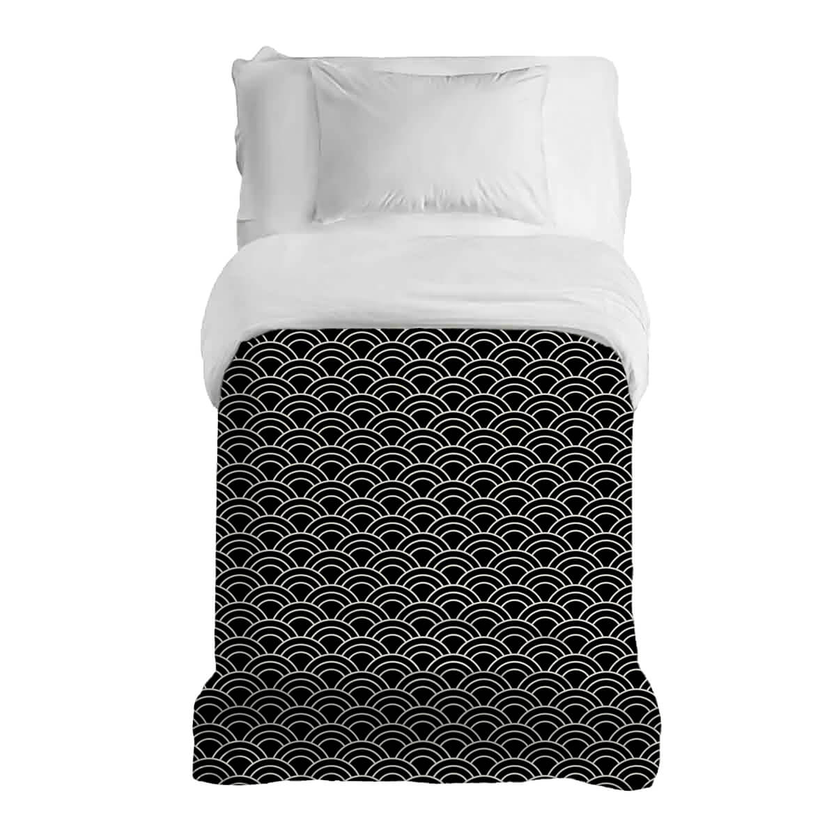 Coperta terapeutica originale - Rivestimento in cotone nero bianco archi