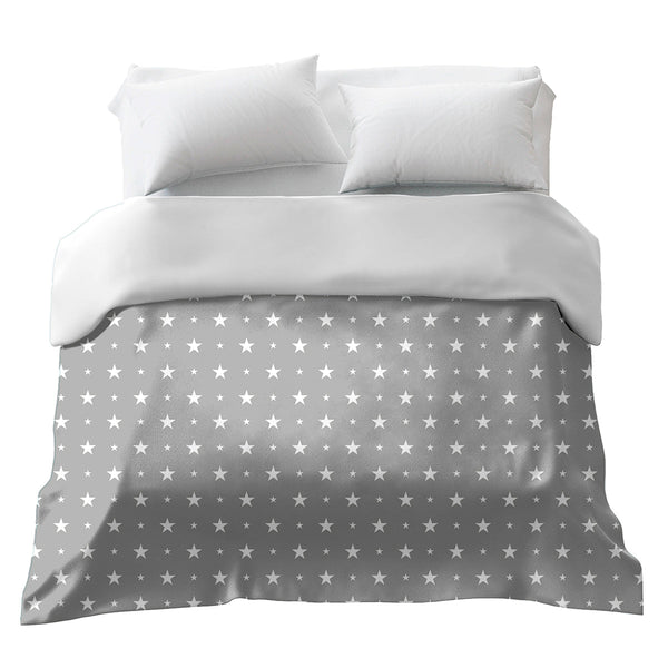 Coperta terapeutica originale - Rivestimento in cotone grigio con stelle