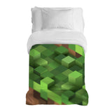 Coperta terapeutica originale - Coperta ponderata paesaggio Minecraft con rivestimento in cotone per bambini e adulti
